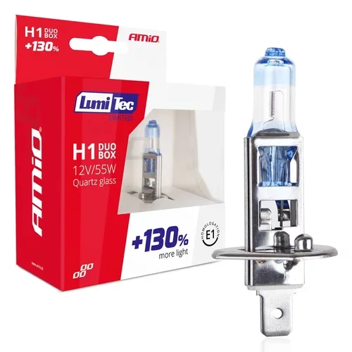 Halogénová žiarovka blister (2ks) H1 12V 55W sada LumiTec LIMITED +130% AMIO