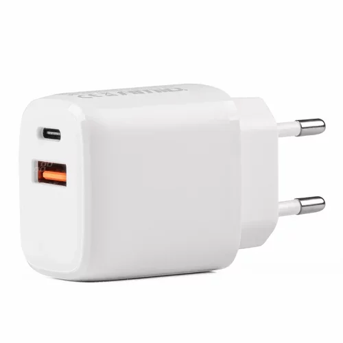 Sieťová nabíjačka PRO-09 USB+USB-C 20W Quick Charge 230V AMiO-02935