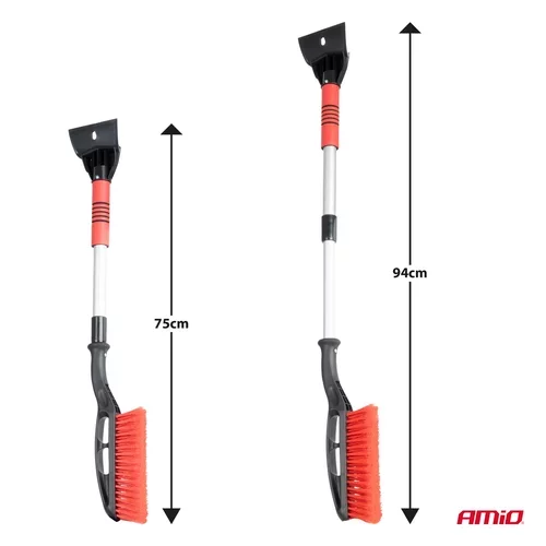 Teleskopická kefa na sneh so škrabkou na ľad 75-94 cm AMiO-04150 - obr. 5