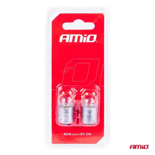 Halogénové žiarovky R5W BA15s 12V 2ks blister /AMiO/ - obr. 2