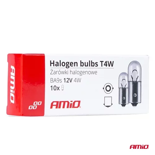 Halogénové žiarovky T4W 12V 4W BA9S 10ks AMIO - obr. 3