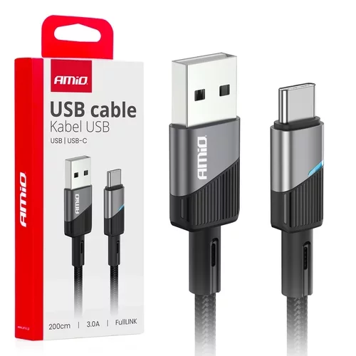 Kábel USB na USB-C 3A 200cm FullLINK AMIO-03924