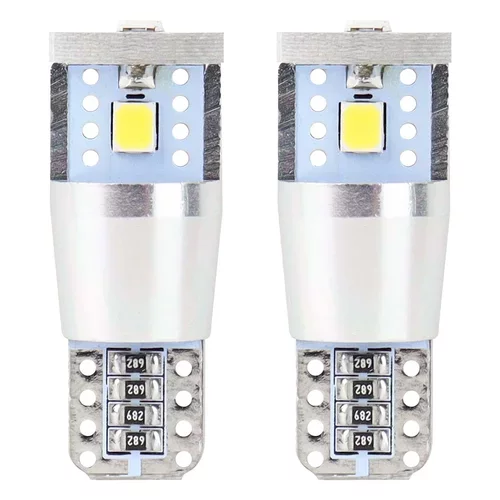 LED žiarovky CANBUS 3SMD 2835 T10e (W5W) ALU White 12V/24V AMIO