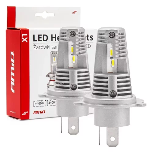 LED žiarovky hlavného svietenia H4/H19 X1 Series AMiO