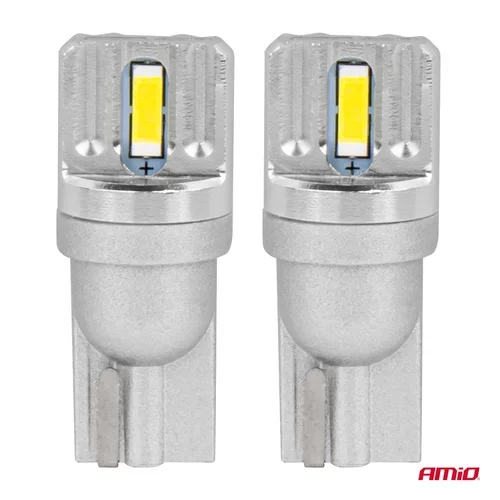 LED žiarovky STANDARD T10 W5W 2x1860 SMD White 12V/24V AMIO-03719 - obr. 1