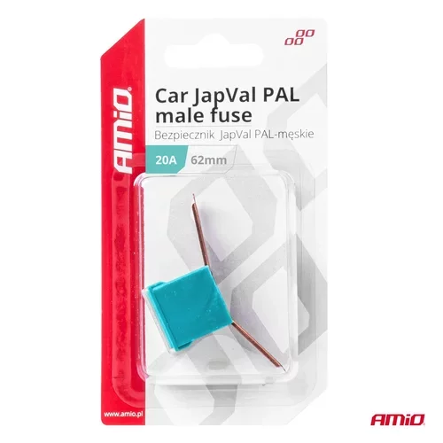 Poistky JAPVAL PAL samec 62mm 20A AMIO-03426 - obr. 2