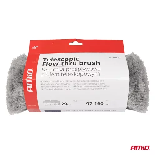 Teleskopická prietoková kefa na umývanie auta 97-160cm AMIO-02660 - obr. 6