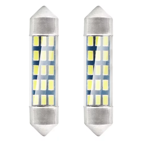 LED žiarovky STANDARD 3014 15SMD Festoon C5W C10W C3W 39mm White 12V AMIO