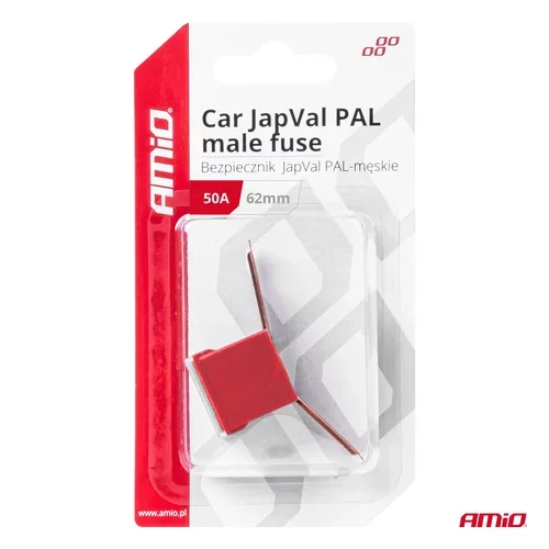 Poistky JAPVAL PAL samec 62mm 50A AMIO-03429 - obr. 2