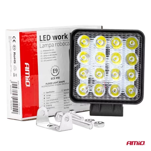 Pracovné LED svetlo AWL10 16LED FLOOD 9-36V AMIO - obr. 8