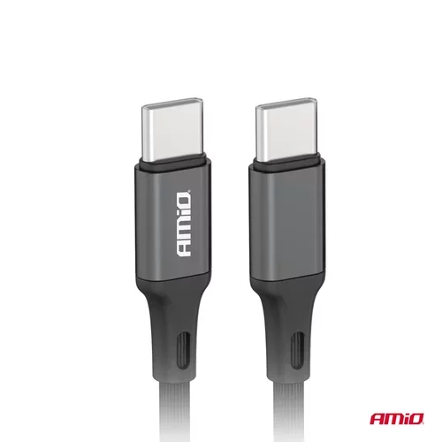 Kábel 'USB-C na USB-C 60W 100cm FullLINK AMIO-03902 - obr. 3