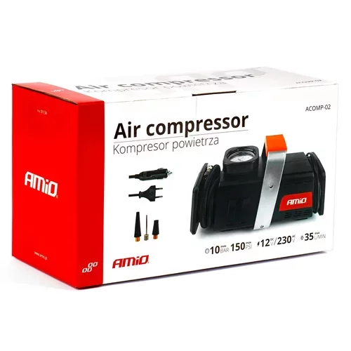 Kompresor do auta 12V/230V, Acomp-02 AMIO - obr. 11