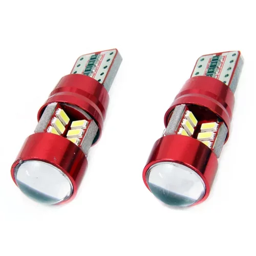 LED žiarovky CANBUS 27SMD 3014 T10e (W5W) White 12V/24V AMIO - obr. 3