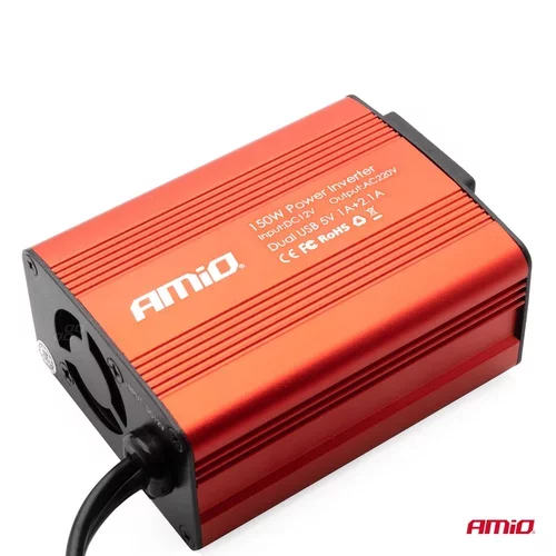 Menič napätia AMiO 12V/230V 150W/300W 2xUSB PI01 - obr. 2