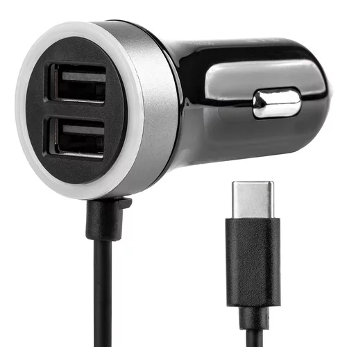 Nabíjačka do auta 12/24V Micro C + 2x USB 2.4A PCH PRO-3 AMIO