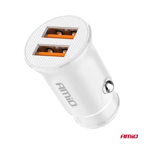 Nabíjačka do auta 2x USB-A 2.1A 12/24V AMiO-03872 - obr. 3