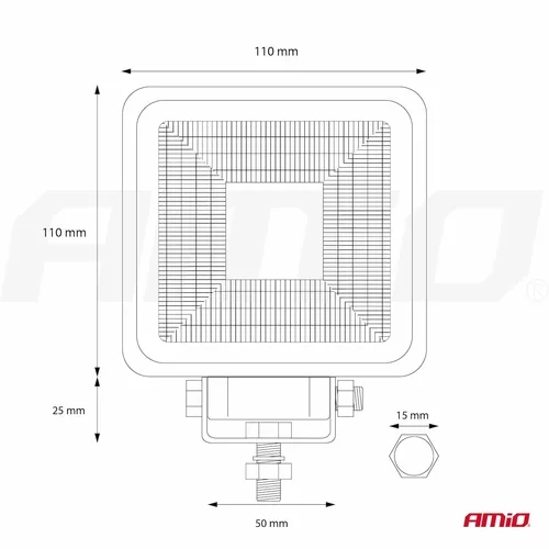 Pracovné LED svetlo AWL11 COB FLOOD 9-36V AMIO - obr. 12