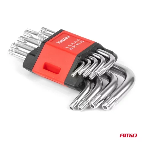 Kľúče TORX krátke 125mm 9 ks TKS AMIO - obr. 2