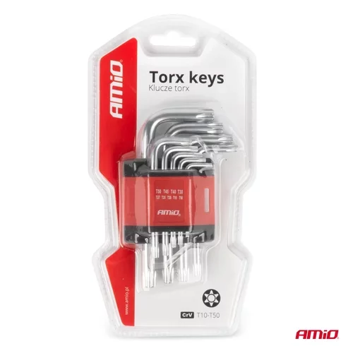 Kľúče TORX krátke 125mm 9 ks TKS AMIO - obr. 4