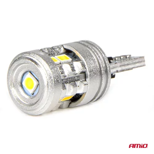 LED žiarovky STANDARD T10 W5W 6x3020 + 1x3030 SMD White 12V/24V AMIO-03718 - obr. 2