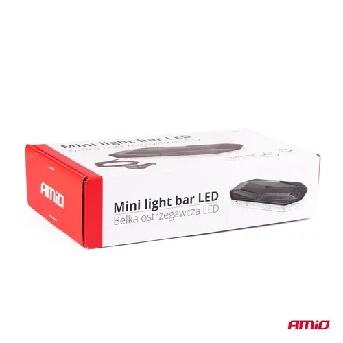 Mini svetelná lišta LED WLB78 magnet 293x171mm R65 R10 48LED 12/24V IP56 AMIO - obr. 7