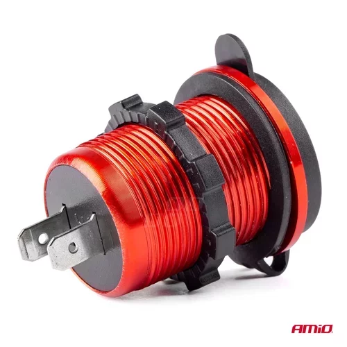 Nabíjačka 2x USB 12/24V MOD-10 AMIO - obr. 1