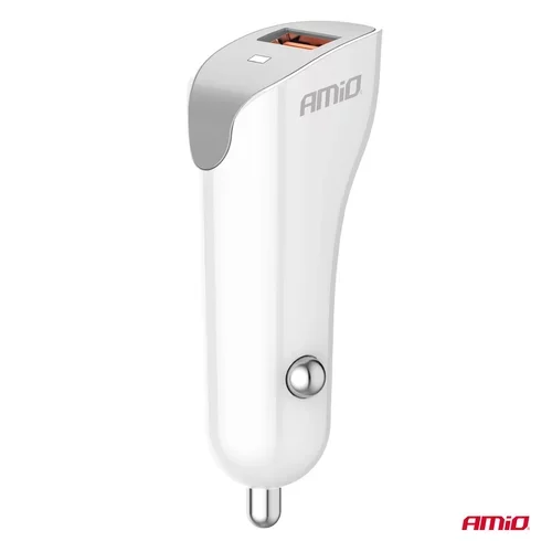 Nabíjačka do auta USB-A 2.1A 12/24V AMiO-03873 - obr. 1