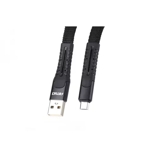 Pružinový kábel USB microUSB 1.2m FullLINK UC-12 AMIO - obr. 1