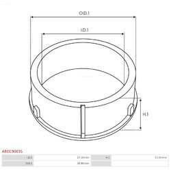 Ochranná krytka alternátora AS-PL ABEC9003S - obr. 1