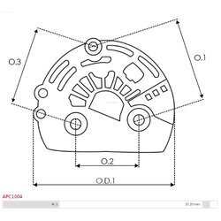 Ochranná krytka alternátora AS-PL APC1004 - obr. 1