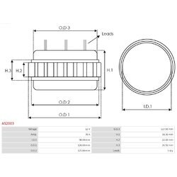 Stator, generátor AS-PL AS2003 - obr. 1