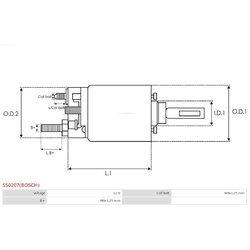 Elektromagnetický spínač pre štartér AS-PL SS0207(BOSCH) - obr. 3