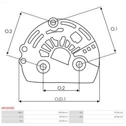 Ochranná krytka alternátora AS-PL APC6058S - obr. 1