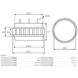 Stator, generátor AS-PL AS3011 - obr. 1