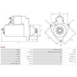 Štartér AS-PL S6106 - obr. 4