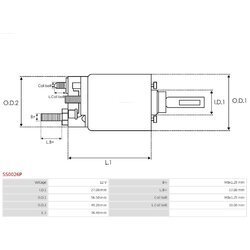 Elektromagnetický spínač pre štartér AS-PL SS0026P - obr. 3