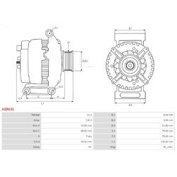 Alternátor AS-PL A0863S - obr. 4