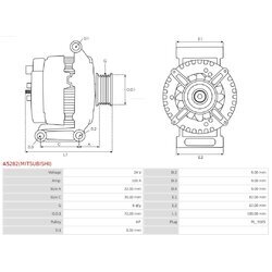 Alternátor AS-PL A5282(MITSUBISHI) - obr. 4