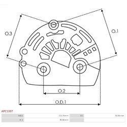 Ochranná krytka alternátora AS-PL APC1007 - obr. 1