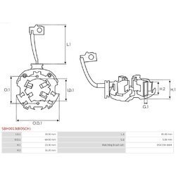 Držiak uhlíkov AS-PL SBH0013(BOSCH) - obr. 1