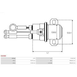 Elektromagnetický spínač pre štartér AS-PL SS0060 - obr. 3