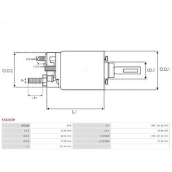 Elektromagnetický spínač pre štartér AS-PL SS1003P - obr. 3