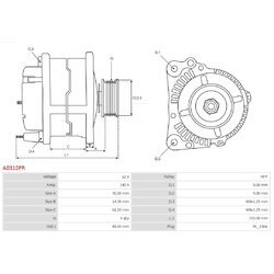 Alternátor AS-PL A0310PR - obr. 4