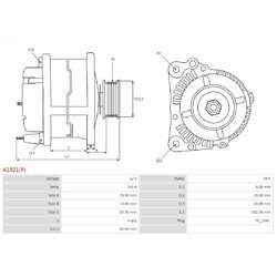 Alternátor AS-PL A1021(P) - obr. 4