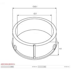 Ochranná krytka alternátora AS-PL ABEC0004(BOSCH) - obr. 1