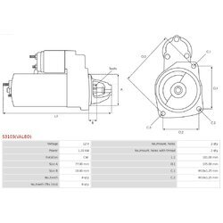 Štartér AS-PL S3103(VALEO) - obr. 4