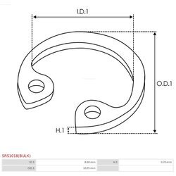 Opravná sada pre štartér AS-PL SRS1018(BULK) - obr. 1