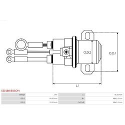 Elektromagnetický spínač pre štartér AS-PL SS0180(BOSCH) - obr. 3