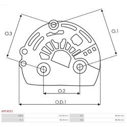 Ochranná krytka alternátora AS-PL APC4012 - obr. 1