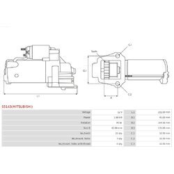 Štartér AS-PL S5143(MITSUBISHI) - obr. 4